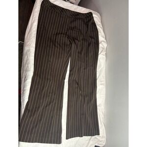 COURTENAY Stretch Trousers Pin Stripe Dress Pants Straight Leg size 16w